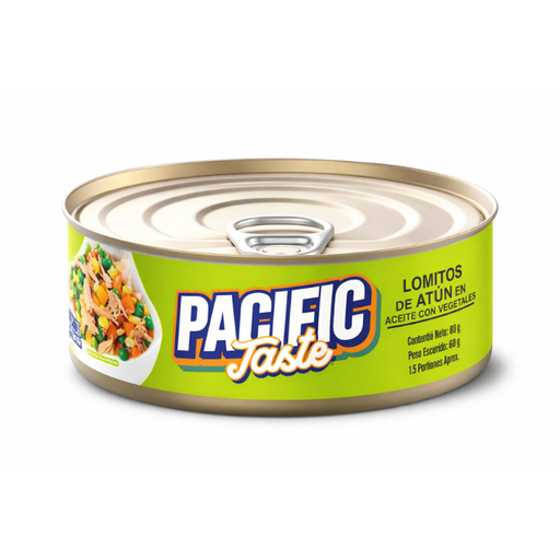 PACIFIC TASTE  LOMO ACEITE CON VEGETALES 160-104GR