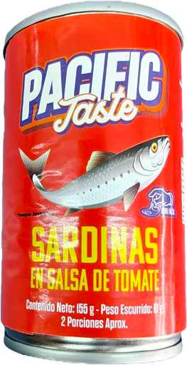 SARDINAS PACIFIC TASTE EN SALSA DE TOMATE TINAPA DE 155-81G