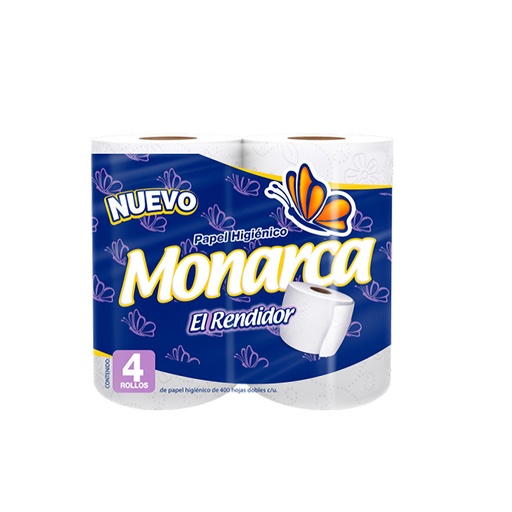 BULTO PAPEL HIGIENICO MONARCA 4PACK 12U