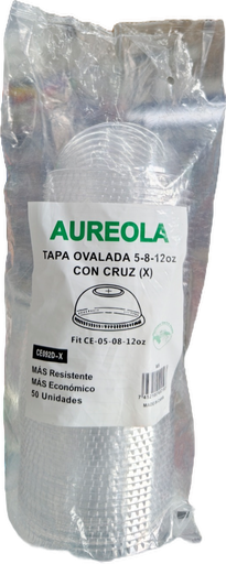 TAPA OVALADA  X 5-8-12OZ 50U