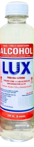 ALCOHOL LUX 8 oz CAJA