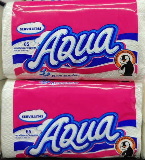 BULTO SERVILLETA AQUA ROSADA 24U