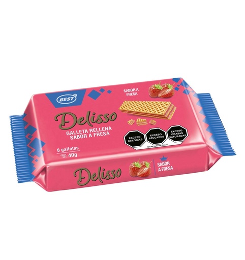 CAJA DELISSO WAFER STRAWBERRY 24U