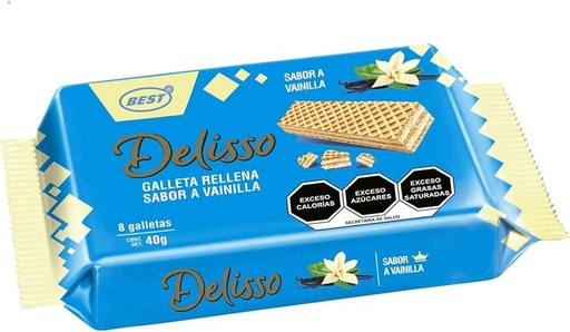 CAJA DELISSO WAFER VANILLA 24U