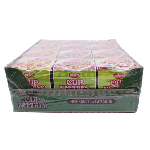 CAJA SOPA VASO NISSIN HOT CAMARON 12U