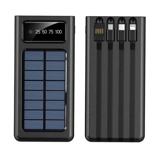 BATERIA PORTATIL CON PANEL SOLAR 20.000 MAH KM-E5719 (KINGMOX)