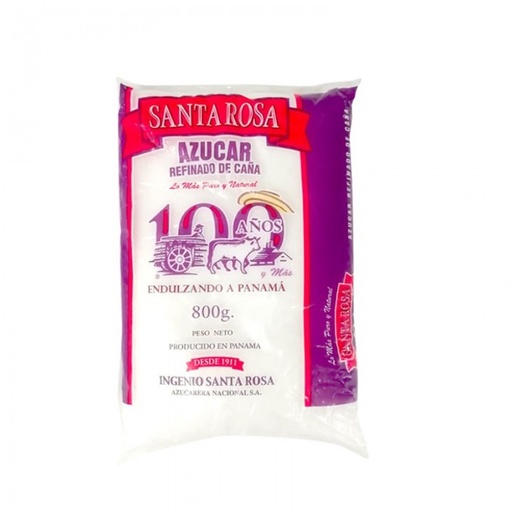 BULTO AZUCAR BLANCA SANTA ROSA 800G 25U