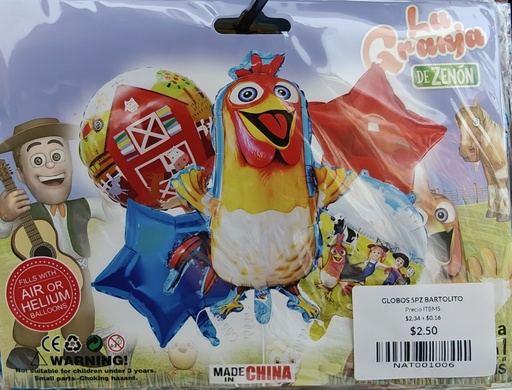 GLOBOS 5PZ BARTOLITO (MS-73-148)