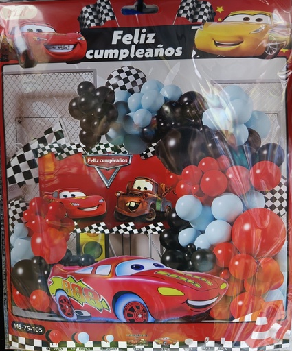 ARCO DE GLOBOS DE CARS (MS-75-105)