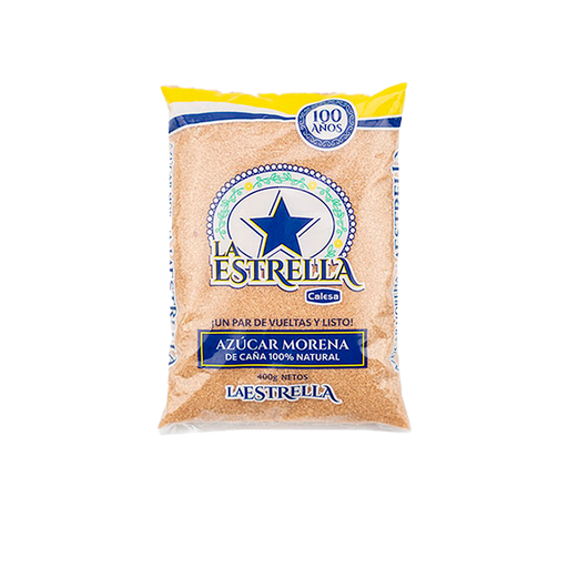 BULTO AZUCAR MORENA LA ESTRELLA 400G 50U