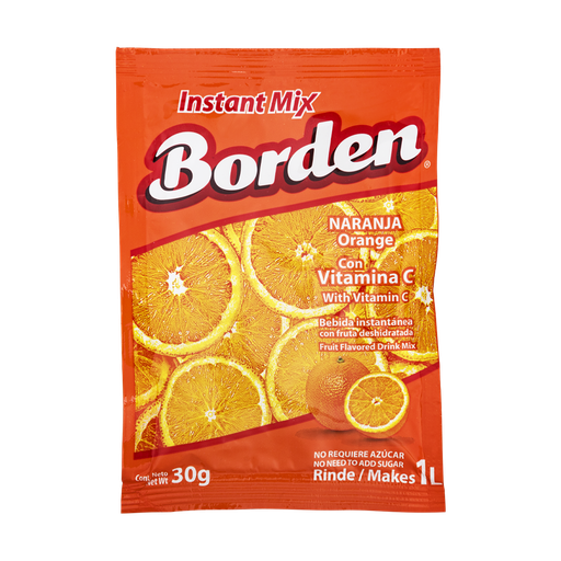 BORDEN INSTANT MIX NARANJA 30g
