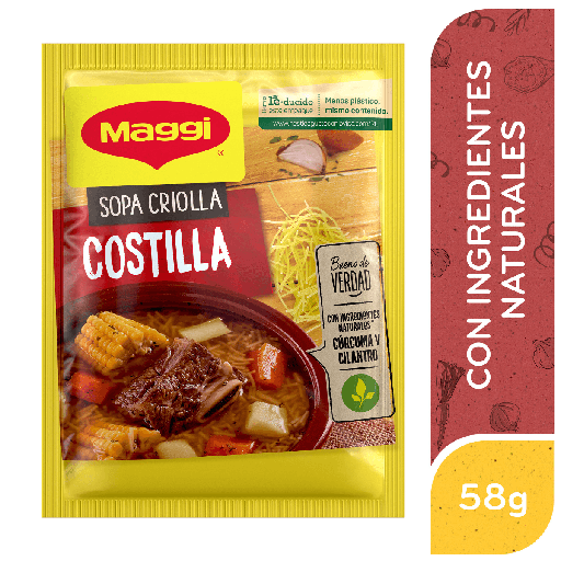 SOPA CRIOLLA COSTILLA MAGGI 58G