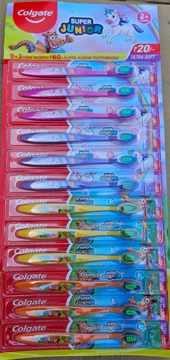 CARTON CEPILLO COLGATE JUNIOR 12U