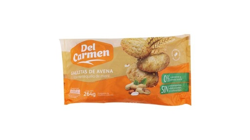 PAQUETE GALLETAS DEL CARMEN MANTEQUILLA DE MANI 6U