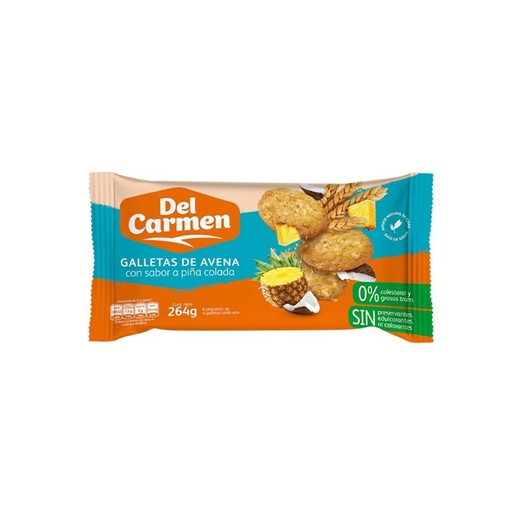 PAQUETE GALLETAS DEL CARMEN PIÑA COLADA 6U