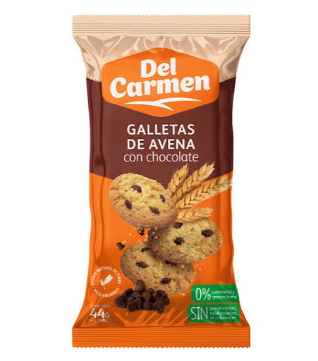 GALLETA DEL CARMEN CHOCOLATE CHIP 44G