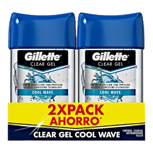 2PACK GILLETTE GEL COOL WAVE 82G