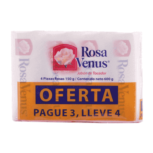 4 PACK ROSA VENUS ROSAS 600G