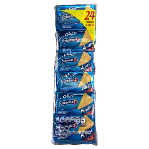 WAFER VAINILLA (24U)