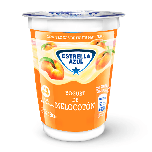 YOGURT ESTRELLA AZUL MELOCOTON 180G