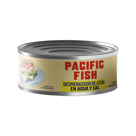 ATUN DESMENUZADO EN AGUA Y SAL PACIFIC FISH 142G