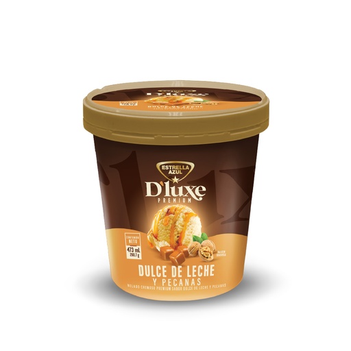HELADO ESTRELLA AZUL D'LUXE DULCE DE LECHE 473ML