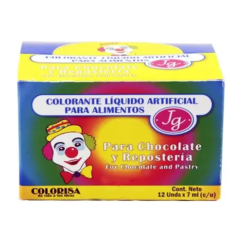 CAJA COLORANTE LIQUIDO COLORISA 12ML (12UND)