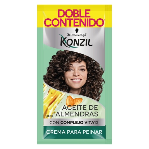 TIRA CREMA DE PEINAR KONZIL ACEITE DE ALMENDRAS 9UND