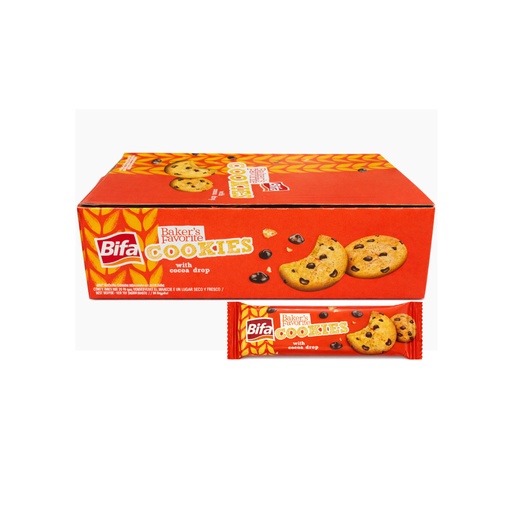 BIFA COOKIES WITH COCOA DROPS 24UND
