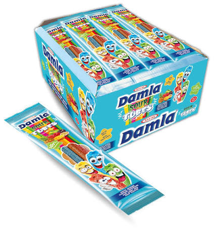 DAMLA SOUR TUBES FRUIT JUICES 24UND