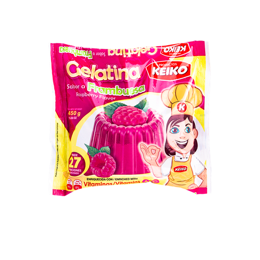 GELATINA DE FRAMBUESA KEIKO 450G
