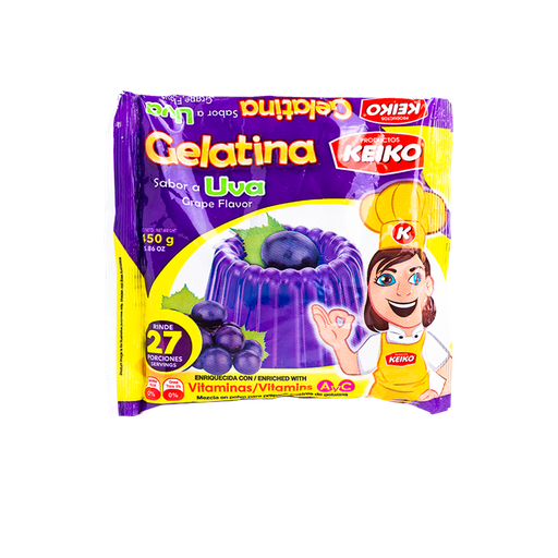 GELATINA UVA KEIKO 450G