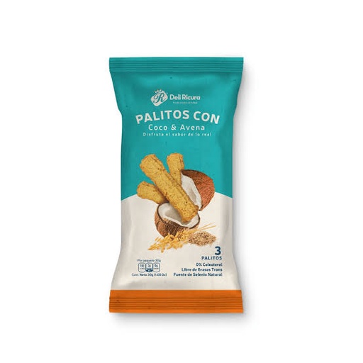 COCONUT & OATS DELI RICURA 30G