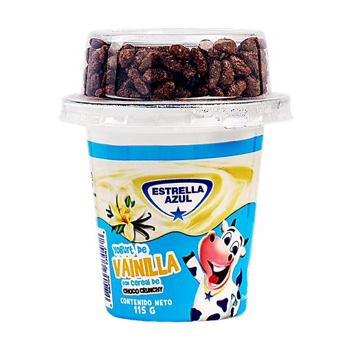 YOGURT KIDS VAINILLA CHOCO CRUNCHY ESTRELLA AZUL 115G