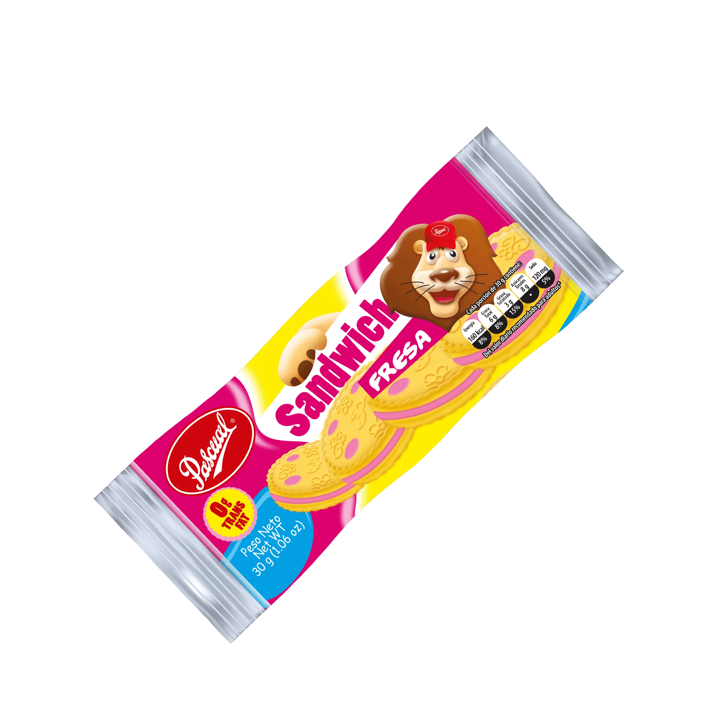 GALLETA PASCUAL SANDWICH FRESA